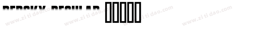 RedSky Regular字体转换